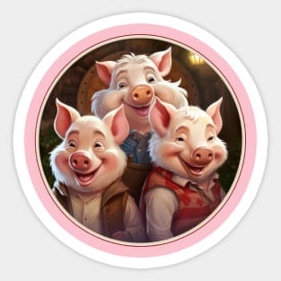 3 Little Pigs Sticker